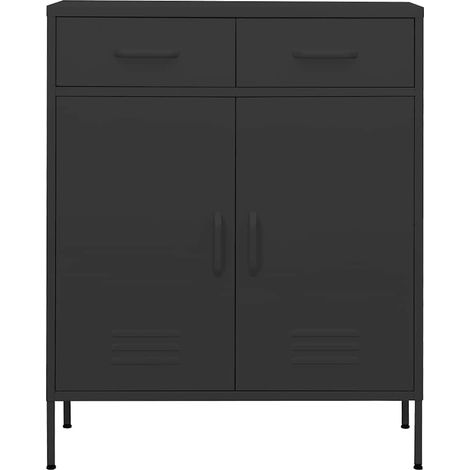 Maison Exclusive - Armoire de rangement Anthracite 80x35x101,5 cm Acier (1/5)