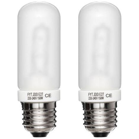 2 pièces E27 150W 3700K studio flash modélisation tube lumière 220V-230V (1/5)