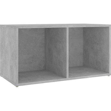 Meuble TV, Étagère TV, Meuble de Salon, Gris béton 72x35x36,5 cm Aggloméré OIB3890E (1/5)