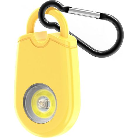 Porte-clés d'alarme de sécurité personnelle, son clair 125 dB, alimenté par piles, porte-clés d'autodéfense d'urgence - alarme anti-agression (1/5)