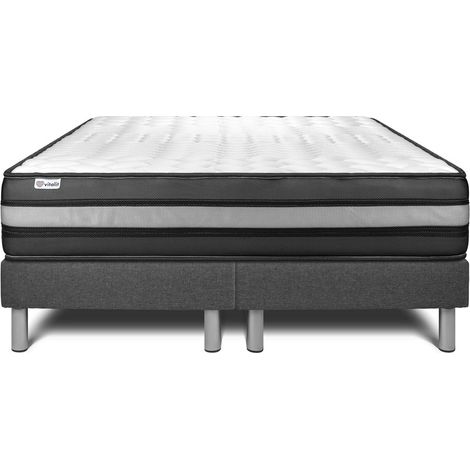Matratzen- und Lattenrost-Set 2x80x200 cm - Vital Power Zen