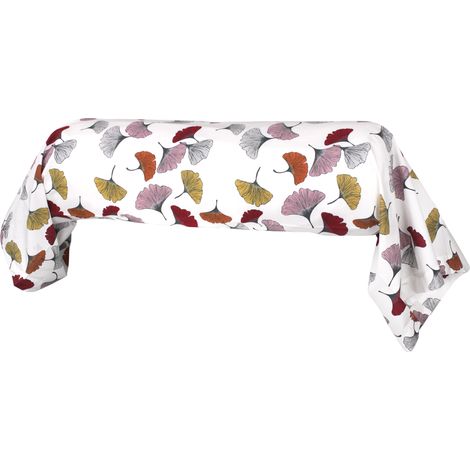 Taie de traversin percale pur coton GINKGO 240x43 cm (1/5)
