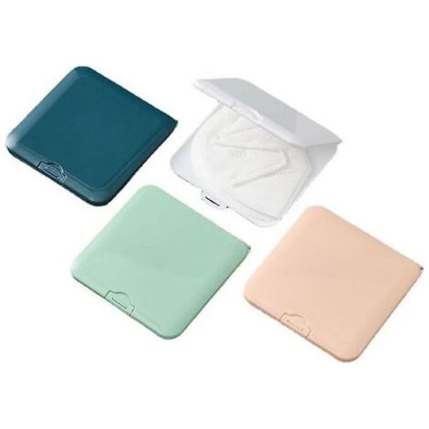 Lotto di 4 casi di archiviazione portatile per maschere monouso - Caselle che sono resistenti a polvere e umidità per le maschere di cotone del filtro (1/5)