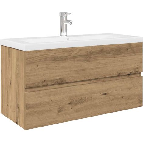 Maison Exclusive - Waschbeckenunterschrank mit Einbaubecken und W