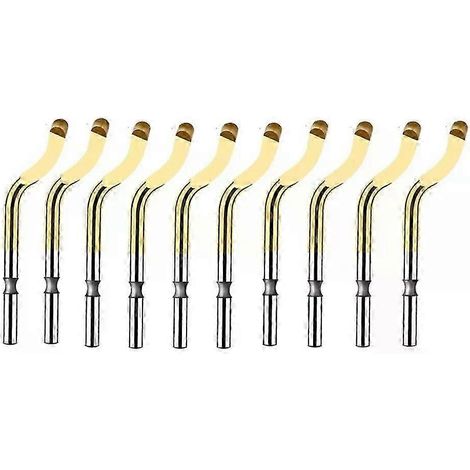 Lot de 10 lames de grattage BS1012 pour ébavurage manuel, adaptées au caoutchouc, à l'aluminium, au fer, au cuivre et au plastique - JXLGV (1/5)