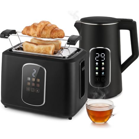 HOMCOM 1.5L 3000W Kettle and Toaster Set with Strix Thermostat, Keep Warm (1/5)