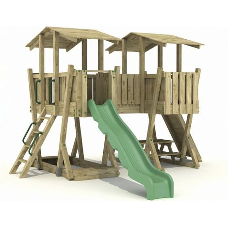 Parc Aire de Jeux Enfants Extérieure avec toit et table Usage Public et Commercial EN 1176 Funni Parc V (1/5)