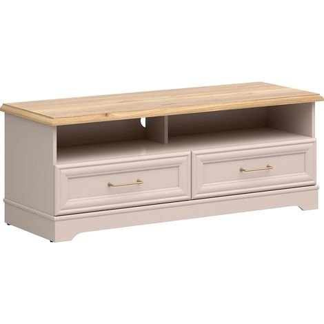 Mueble TV 2 cajones 124 cm Perla Cachemira (1/3)