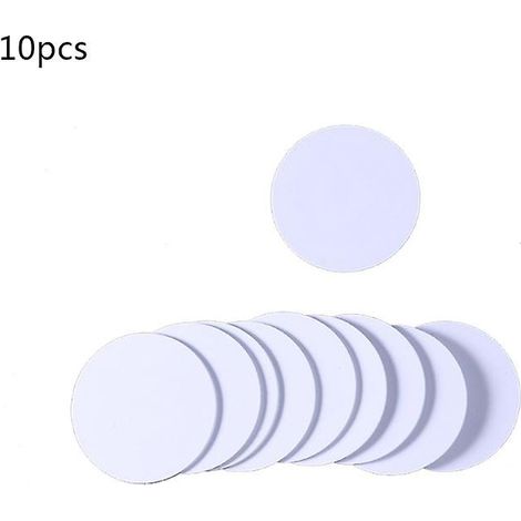 Lot de 10 cartes à puce RFID T5577 125 kHz EM4100, réinscriptibles, étanches, avec puce de proximité et étiquettes vierges pour pièces de monnaie. (1/3)