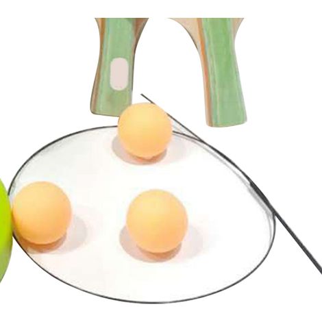 Équipement d'entraînement de tennis de table : table de ping-pong ajustable avec base à ventouse pour enfants (1/5)
