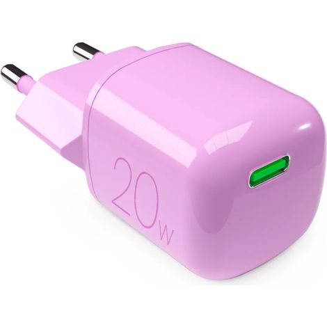 PURO PUFCMTCUSBC20WGPINK chargeur d'appareils mobiles Smartphone, Tablette Rose Secteur Charge rapide Intérieure