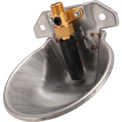 Bol à eau automatique pour mouton, abreuvoir en acier inoxydable, fontaine d'abreuvoir pour chèvre avec Valve et interrupteur tactile (1/5)