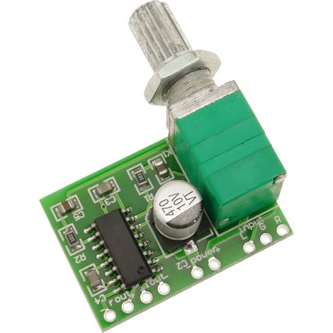 BeMatik - Amplificateur audio PAM8403, 5V 3W + 3W, avec prise en charge USB. Modèle DW-0879 (1/5)