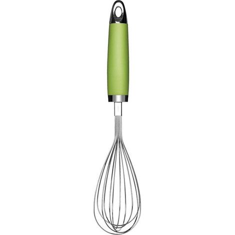 COFAN batidor manual verde claro modelo sena 28,5 cm , Batidor manual de varillas modelo Sena. Está fabricado en acero inoxidable 430 con cromo TPR y mango ergonómico en ABS de col