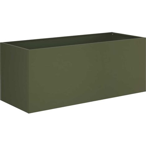 Maison Exclusive - Cache-pot de jardin Vert olive 80 x 40 x 40 cm (1/5)