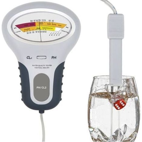 Analyseur de chlore et de pH PC-102BCL2 avec sonde, analyseur de qualité de l'eau pour piscine et spa (1/3)