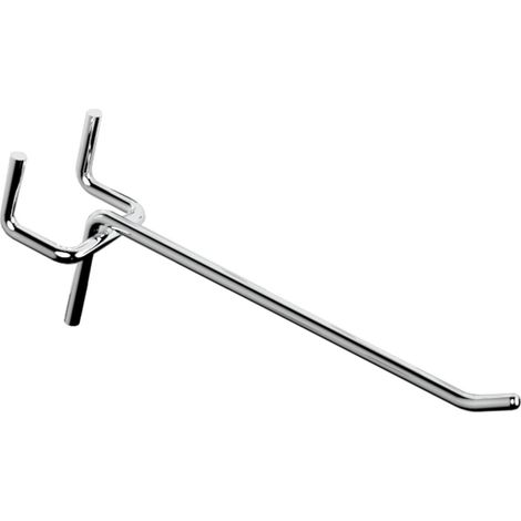 30 Stahl-Lochwandhaken, 3,2 cm Abstand – 10 cm Länge (4 mm Dicke), robustes Zubehör für die Aufbewahrung in Garage und Werkstatt