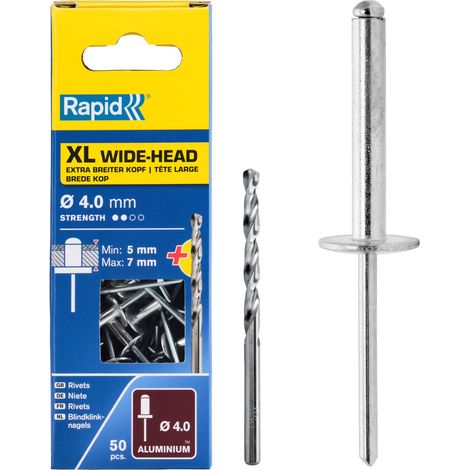 Rapid 5000660 XL Rivetti Ø4x10 mm, Acciaio (1/5)