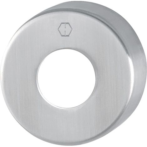 Hoppe Türgriff Rosette rund - Abdeckrosette 52x52x10mm, Edelstahl schwarz matt (1/3)