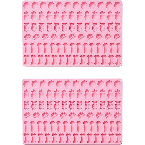 Moule en Silicone Alimentaire, Lot de 2 Roses - Pour Chocolat, Bonbons et Glaçons, Flexible et Réutilisable (1/5)
