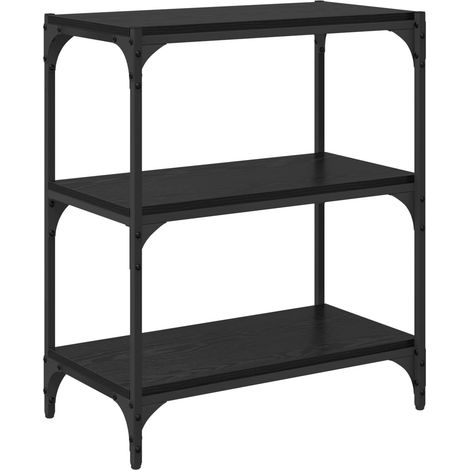 Estantería para libros Roble negro 60 x 33 x 70,5 cm vidaXL
