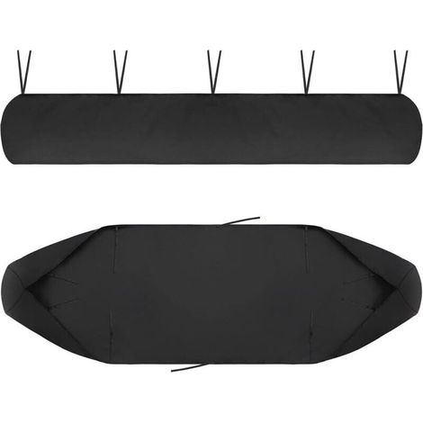 Funda para toldo de jardín, lona protectora/bolsa de almacenamiento, Oxford 420D, resistente a los rayos UV, al polvo, al agua, a la nieve y a la lluvia en invierno, para toldo de patio y muebles (neg