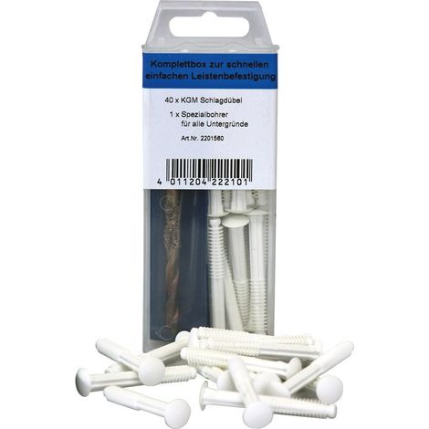 KGM Lamellenschlagdübel Set für Sockelleisten 40 Stück