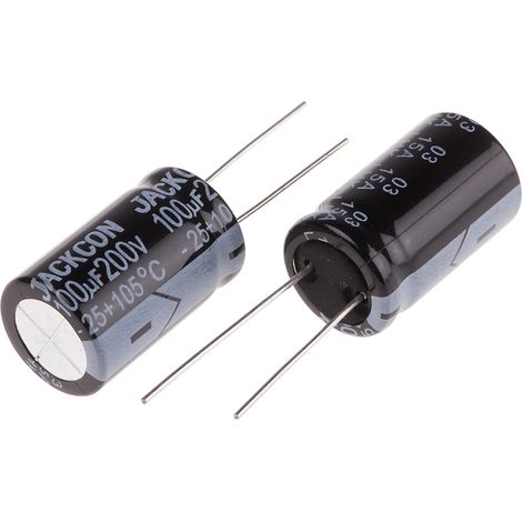 Condensateur RS PRO 100µF, 200V c.c.