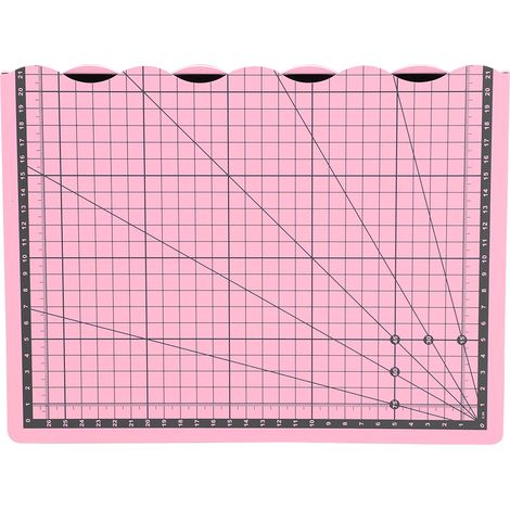 A3 Faltbare Schneidematte aus PVC-Verbundmaterial mit weißem Kern, selbstheilend, DIY-Handarbeitswerkzeug (Rosa) (1/5)