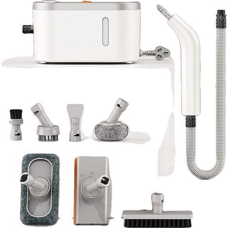 Limpiador a vapor, diseño portátil, alta eficiencia energética, BLANCO (1/2)