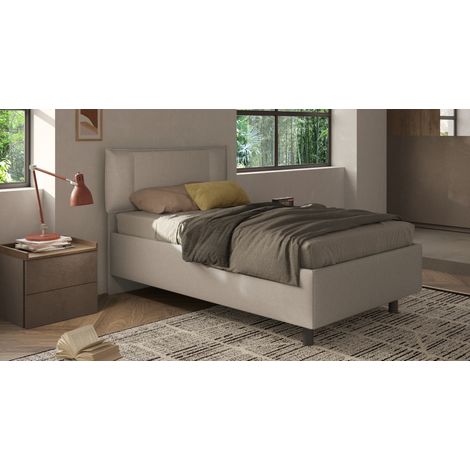Letto contenitore 122x200 – Accoglienza moderna e stile senza tempo - HUG Tortora (1/2)