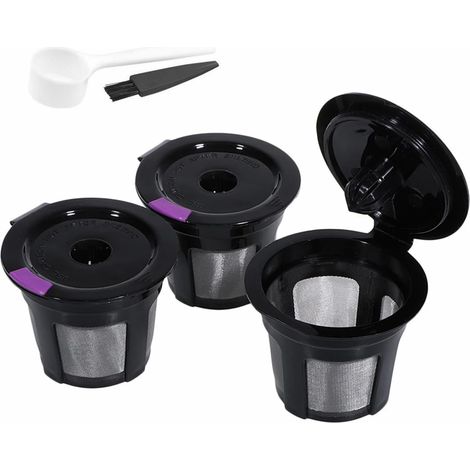 Capsules à café réutilisables (lot de 3) – Compatibles avec les machines à café Keurig séries 2.0 et 1.0 (1/5)