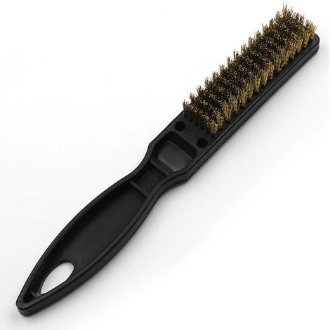 Cepillo de alambre de acero inoxidable para joyería, removedor de óxido de metal, suciedad, manchas de aceite, herramienta de limpieza de pintura de cocina, pulido de cobre, 1 unidad