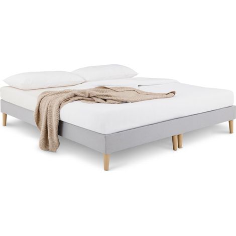 Sommier tapissier 180x200 RENNES Gris 180x200 cm