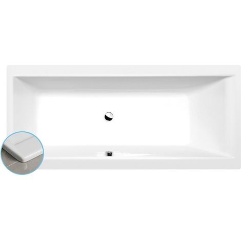 CLEO SLIM Bain rectangulaire 180x80x48cm, blanc