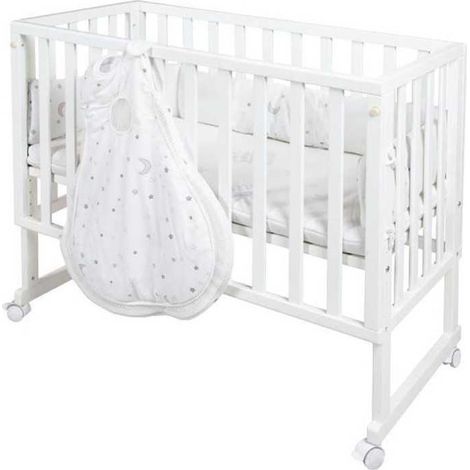 Berceau cododo 3-en-1 - ROBA - SAFE ASLEEP - Equipement 'Sternenzauber' inclus - Blanc