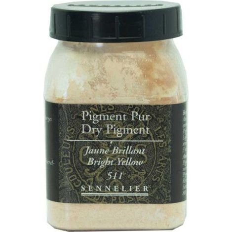 Pigment - SENNELIER - Jaune brillant - Pot 200 ml - Fabrication de peinture - Couleur pure