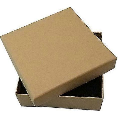 16 boîtes à bijoux en carton kraft, 9 x 9 x 3 cm (1/5)