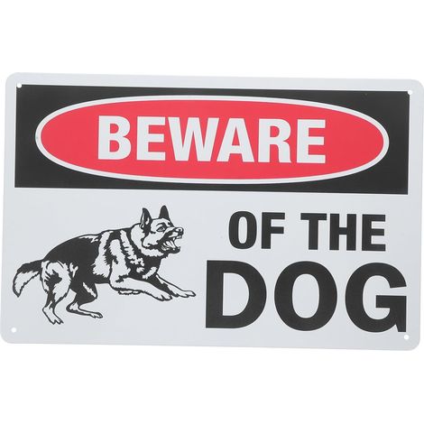 Hund Schild Vintage Für Garten Aus Eisen Wetterbeständig Mit