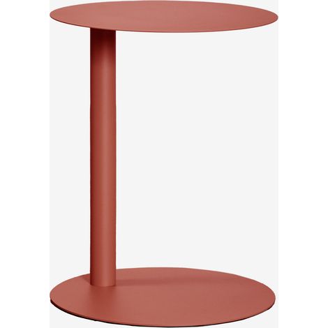 Tavolino da giardino rotondo Ø40 cm in acciaio Yannik SKLUM