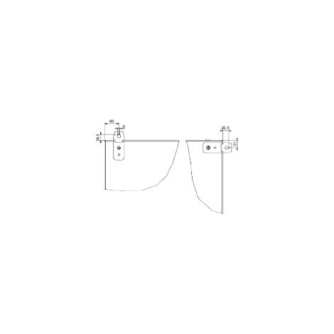 2 staffe fissaggio a muro - Spacial SM - NSYSMWFIX