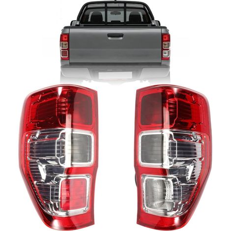 Feu Arrière pour Ranger 2012-2021 Gauche avec Feu Brouillard + Droit Feux arrière avec Feu Stop Clignotants Feu Recul Feu Position et Feu Antibrouillard arrière Ranger T6 PX MK1 MK2 MK3 (1/5)