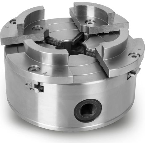Eberth – Mandrin de perceuse 4 mors Ø125mm auto-centrant M33x3,5 – Acier haute qualité pour usinage précis – Compatible métal et plastique (1/5)