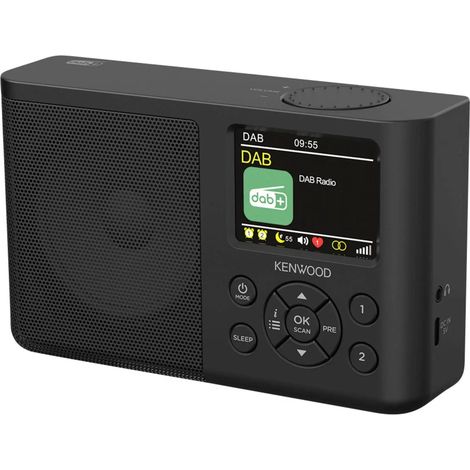 [NEUWERTIG] B-Ware Kenwood Tischradio Radiowecker Dab Fm Ukw Tragbar Digital Schwarz