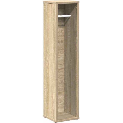 Meuble de salle de bain avec porte-rouleau chêne sonoma