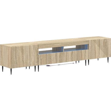 Maison Exclusive - Mobile TV LED a 3 pezzi Rovere Sonoma Legno ingegnerizzato (1/5)
