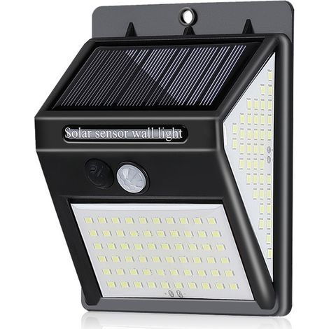 Lampe solaire 144LED IP65 Jardin extérieur (1/4)