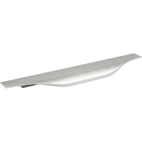 Poignée de meuble 496 mm profil poignée aluminium tiroir armoire porte meuble quincaillerie placard cuisine chambre, aspect inox (1/4)