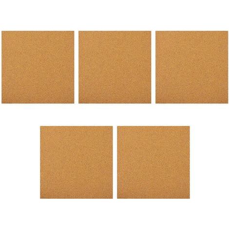 Lot de 5 tableaux d'affichage décoratifs en liège pour la maison-30.00X30.00X0.10CM-Chocolate (1/4)