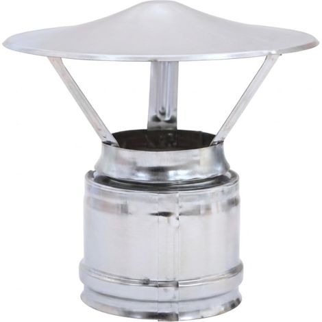 MAKA Terminale Cinese Canna Fumaria Doppia Parete Inox Ø 100 mm (esterno 120) (1/5)